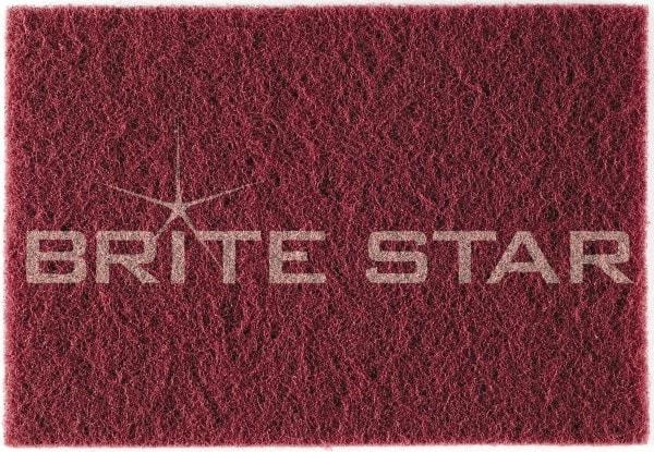 Brite Star - Super Fine Grade Flint Hand Pad - White, 6" Wide x 9" Long, Nonwoven - All Tool & Supply