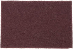 Brite Star - Very Fine Grade, Aluminum Oxide Hand Pad - Maroon, 6" Wide x 9" Long, Nonwoven - All Tool & Supply