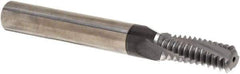 Iscar - 5/8-11 UNC, 0.449" Cutting Diam, 3 Flute, Solid Carbide Helical Flute Thread Mill - Internal Thread, 1.14" LOC, 3-1/2" OAL, 1/2" Shank Diam - All Tool & Supply