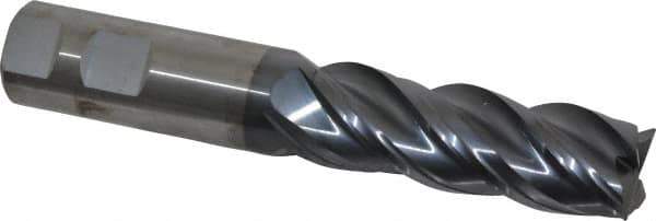 Kennametal - 1", 4 Flute, Solid Carbide, Corner Chamfer End Mill - 6" OAL, 3" LOC - All Tool & Supply