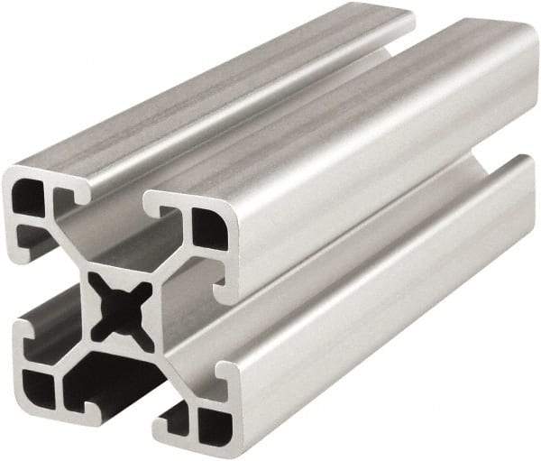 80/20 Inc. - 145 Inches Long x 1-1/2 Inches Wide x 1 Inch High, T Slotted Aluminum Extrusion - 0.781 Square Inches, Clear Anodized Finish - All Tool & Supply