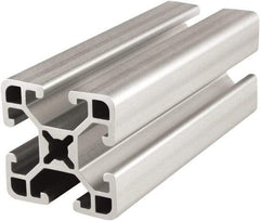 80/20 Inc. - 72 Inches Long x 1-1/2 Inches Wide x 1-1/2 Inches High, T Slotted Aluminum Extrusion - 0.781 Square Inches, Clear Anodized Finish - All Tool & Supply