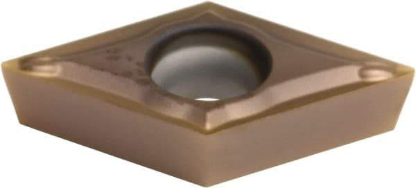 Sumitomo - DCMT21.51 ESU Grade AC530U Carbide Turning Insert - TiAlN/AlCrN Finish, 55° Diamond, 1/4" Inscr Circle, 3/32" Thick, 1/64" Corner Radius - All Tool & Supply