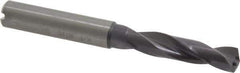 Guhring - 8.8mm 140° Spiral Flute Solid Carbide Screw Machine Drill Bit - FIREX Finish, Right Hand Cut, 47mm Flute Length, 89mm OAL, SU Point, Straight Shank, Through Coolant - All Tool & Supply