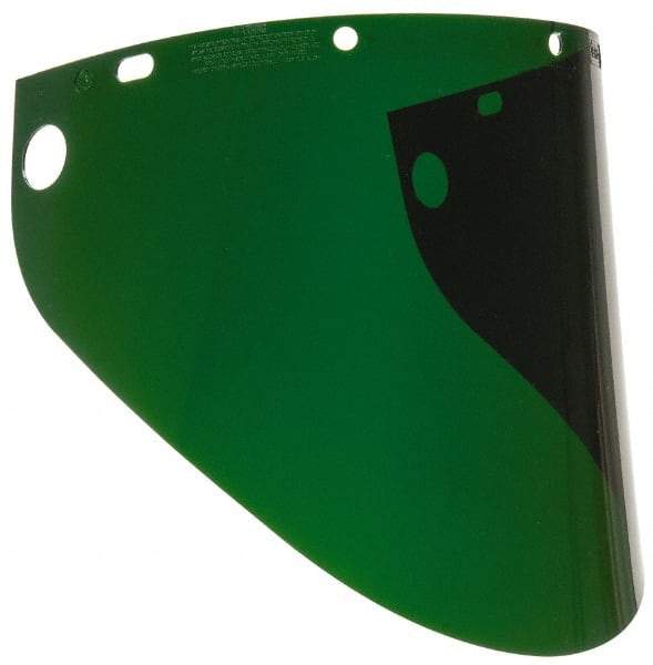 North - Scratch Resistant Green Propionate Welding Window - 9-3/4" High x 17" Wide x 0.06" Thick, Shade 5 - All Tool & Supply