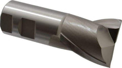 Hertel - 1-5/8", 1-5/8" LOC, 1-1/4" Shank Diam, 4-1/8" OAL, 2 Flute, High Speed Steel Square End Mill - Single End, Uncoated, Spiral Flute, 30° Helix, Centercutting, Right Hand Cut, Right Hand Flute - All Tool & Supply