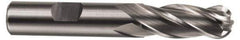 Hertel - 3/4" Diam, 3" LOC, 4 Flute Cobalt Ball End Mill - Uncoated, Single End, 5-1/4" OAL, 3/4" Shank Diam, Spiral Flute - All Tool & Supply