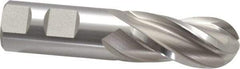 Hertel - 1" Diam, 2" LOC, 4 Flute Cobalt Ball End Mill - Uncoated, Single End, 4-1/2" OAL, 1" Shank Diam, Spiral Flute - All Tool & Supply