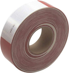 3M - DOT Conspicuity Tape Color: Red and White Tape Material: Pressure Sensitive Adhesive - All Tool & Supply