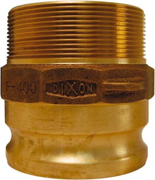 Dixon Valve & Coupling - 2-1/2" Brass Cam & Groove Suction & Discharge Hose Male Adapter Male NPT Thread - Part F, 2-1/2" Thread, 150 Max psi - All Tool & Supply