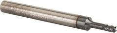 SGS - 1/8", 4 Flute, Single End, Solid Carbide, 0.01" Corner Radius End Mill - 2-1/2" OAL, Right Hand Flute, 5/32" LOC, Right Hand Cut, 1/2" Extended Reach - All Tool & Supply