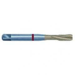 5/8-11 2B 4-Flute PM Cobalt Red Ring Semi-Bottoming 15 degree Spiral Flute Tap-TiN - All Tool & Supply