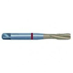 12-28 2B 3-Flute PM Cobalt Red Ring Semi-Bottoming 15 degree Spiral Flute Tap-TiN - All Tool & Supply