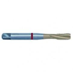 1-12 2B 5-Flute PM Cobalt Red Ring Semi-Bottoming 15 degree Spiral Flute Tap-TiN - All Tool & Supply