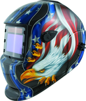 #41265 - Solar Powered Welding Helmet - Eagle/Flag - Replacement Lens: 4.5x3.5" Part # 41264 - All Tool & Supply