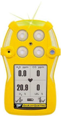 BW Technologies by Honeywell - Visual, Vibration & Audible Alarm, LCD Display, Multi-Gas Detector - Monitors Oxygen & Hydrogen Sulfide, -20 to 50°C Working Temp - All Tool & Supply