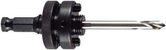 M.K. MORSE - 1-1/4 to 6" Tool Diam Compatibility, Hex Shank, High Speed Steel Integral Pilot Drill, Hole Cutting Tool Arbor - 7/16" Min Chuck, Hex Shank Cross Section, Quick-Change Attachment, For 1-1/4 to 6" Hole Saws - All Tool & Supply