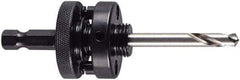 M.K. MORSE - 1-1/4 to 6" Tool Diam Compatibility, Hex Shank, High Speed Steel Integral Pilot Drill, Hole Cutting Tool Arbor - 3/8" Min Chuck, Hex Shank Cross Section, Quick-Change Attachment, For 1-1/4 to 6" Hole Saws - All Tool & Supply