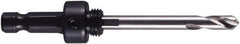 M.K. MORSE - 9/16 to 1-3/16" Tool Diam Compatibility, Hex Shank, High Speed Steel Integral Pilot Drill, Hole Cutting Tool Arbor - 3/8" Min Chuck, Hex Shank Cross Section, Threaded Shank Attachment, For 9/16 to 1-3/16" Hole Saws - All Tool & Supply