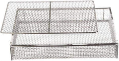 Marlin Steel Wire Products - 11" Deep, Rectangular Stainless Steel Mesh Basket - 16" Wide x 3" High - All Tool & Supply