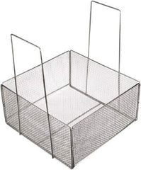 Marlin Steel Wire Products - 18" Deep, Rectangular Stainless Steel Mesh Basket - 18" Wide x 9" High - All Tool & Supply