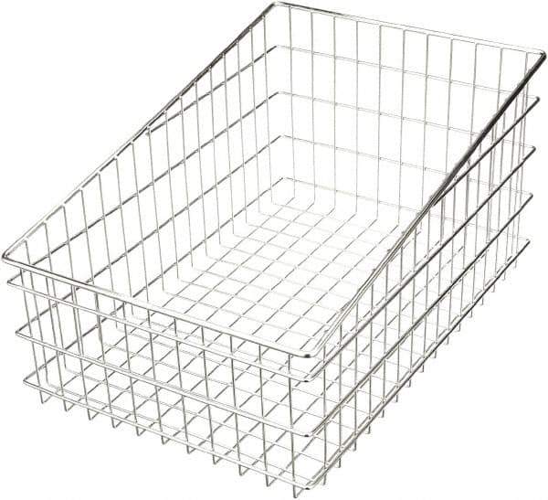 Marlin Steel Wire Products - 16" Deep, Rectangular Steel Wire Basket - 24" Wide x 12" High - All Tool & Supply