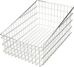 Marlin Steel Wire Products - 16" Deep, Rectangular Steel Wire Basket - 24" Wide x 12" High - All Tool & Supply