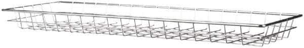 Marlin Steel Wire Products - 9" Deep, Rectangular Steel Wire Basket - 25.078" Wide x 2" High - All Tool & Supply