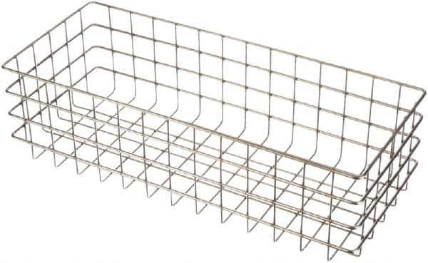 Marlin Steel Wire Products - 20-1/4" Deep, Rectangular Stainless Steel Wire Basket - 8" Wide x 6" High - All Tool & Supply