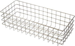 Marlin Steel Wire Products - 20-1/4" Deep, Rectangular Stainless Steel Wire Basket - 8" Wide x 6" High - All Tool & Supply