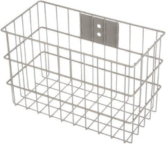 Marlin Steel Wire Products - 7" Deep, Rectangular Steel Wire Basket - 14" Wide x 9" High - All Tool & Supply