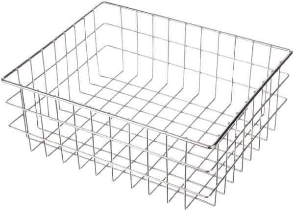 Marlin Steel Wire Products - 13" Deep, Rectangular Steel Wire Basket - 16" Wide x 6" High - All Tool & Supply