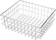 Marlin Steel Wire Products - 13" Deep, Rectangular Steel Wire Basket - 16" Wide x 6" High - All Tool & Supply