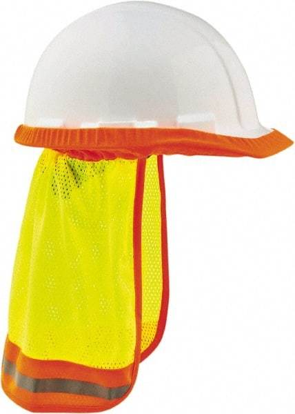 Ergodyne - Size 32", High Visibility Elastic Neck Protector - Lime Solid & Stripes Pattern, Polyester - All Tool & Supply