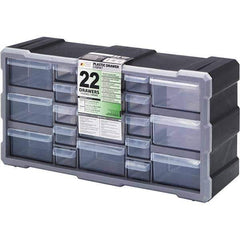 Quantum Storage - 22 Drawer, Small Parts Drawer Cabinet System - 19-1/2" Deep x 6-1/4" Wide x 10" High - All Tool & Supply