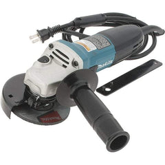 Makita - 4" Wheel Diam, 11,000 RPM, Corded Angle & Disc Grinder - M10x1.5 Spindle - All Tool & Supply