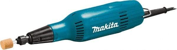 Makita - 1/4" Collet, 28,000 RPM, Inline Handle Electric Die Grinder - 120 Volts, 2 Amps, 8.2' Cord - All Tool & Supply