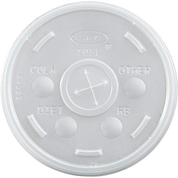 DART - Plastic Cold Cup Lids, 10 oz - Translucent - All Tool & Supply