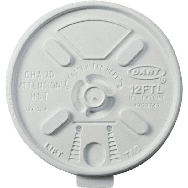 DART - Foam Lids for 10-14 oz Foam Cups - White - All Tool & Supply