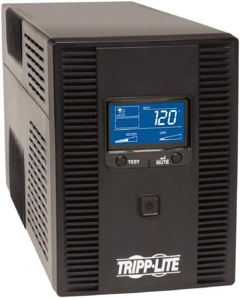 Tripp-Lite - 15 Amp, 1,500 VA, Tower Mount Line Interactive Backup Uninterruptible Power Supply - Backup 7-1/2 min with Full Load & 24 min with Half Load, 120 VAC Input & Output, 810 Watt Output, 1 Phases, 8 Outlets - All Tool & Supply