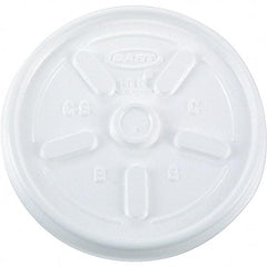 DART - Plastic Hot Cup Lids, 10 oz - White - All Tool & Supply