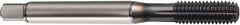 Guhring - M9x1.00 Metric Fine 6HX D7/D8 Thread Limit Semi-Bottoming Thread Forming Tap - Powdered Metal High Speed Steel, TiCN Finish, 90mm OAL, Right Hand Thread, Series 1272 - All Tool & Supply