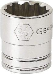 GearWrench - 15/16", 3/8" Drive, Standard Hand Socket - 12 Points, 1.161" OAL, Alloy Steel, Full Polish Finish - All Tool & Supply