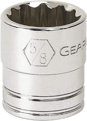 GearWrench - 1", 3/8" Drive, Standard Hand Socket - 6 Points, 1.319" OAL, Alloy Steel, Full Polish Finish - All Tool & Supply