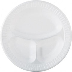 DART - Dart Famous Service Dinnerware, 3-Compartment Plate, 10 1/4" - White - All Tool & Supply