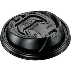 DART - Hot Cup Lids, 12-24 oz Cups - Black - All Tool & Supply