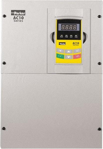 Parker - Three Phase, 460 Volt, 60 hp, Variable Frequency Drive - 12.4" Wide x 9.21" Deep x 18" High, IP20 - All Tool & Supply