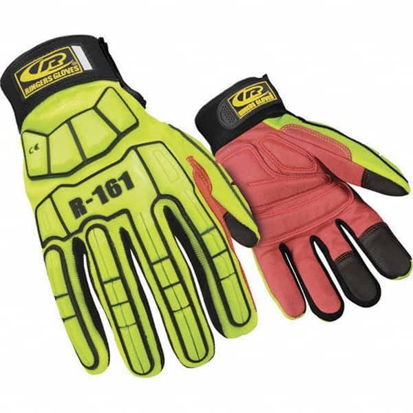 Ringers Gloves - Size L (10) Spandex High Visibility Work Gloves - All Tool & Supply