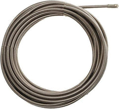 Milwaukee Tool - 3/8" x 25' Drain Cleaning Machine Cable - Inner Core, 1-1/4" to 2-1/2" Pipe, Use with Milwaukee M18 Drain Snakes - All Tool & Supply