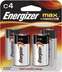 Energizer - Size C, Alkaline, Standard Battery - 1.5 Volts - All Tool & Supply